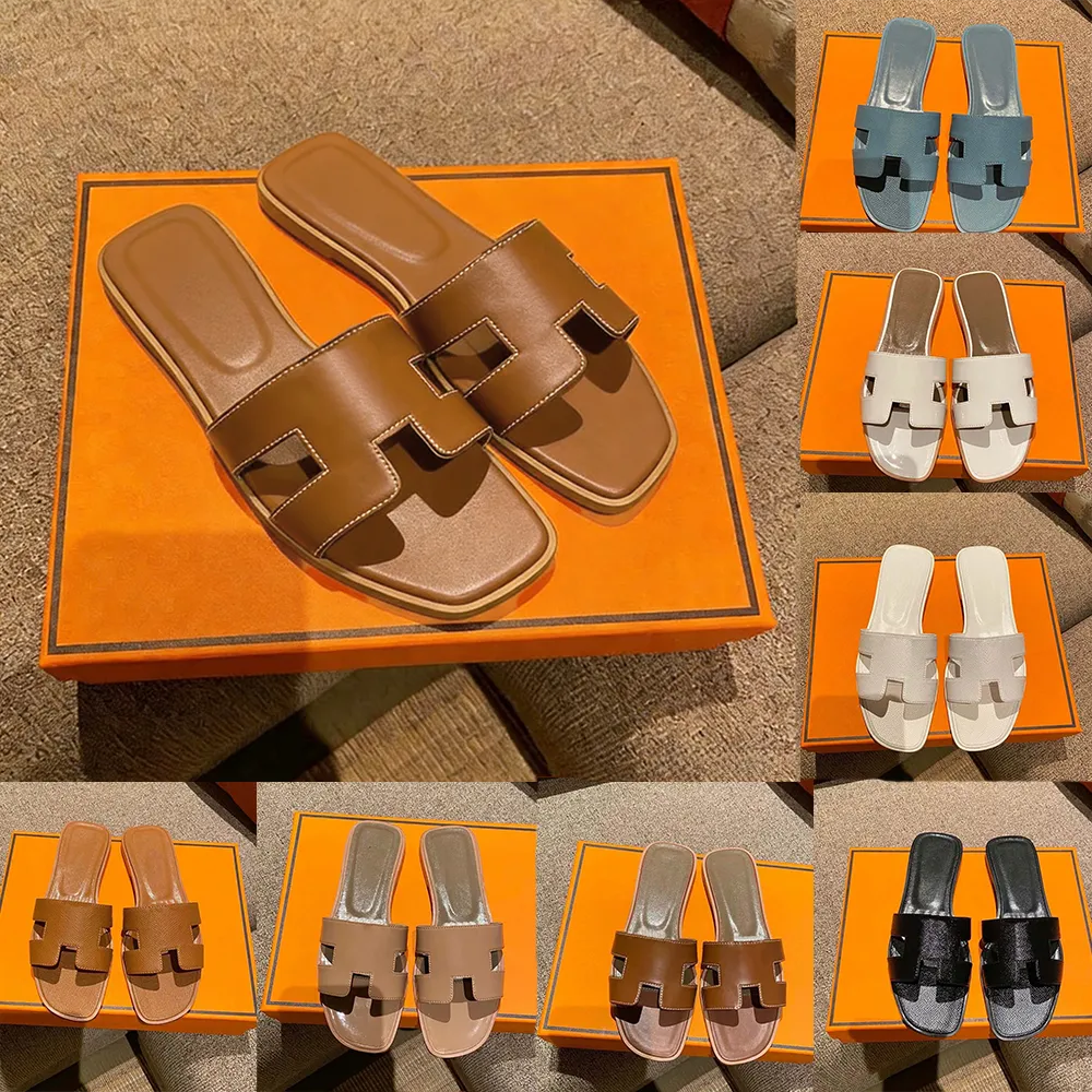 Designer Sandals Women Slippers Fashion S Floral Slipper Leather Rubber Flats Sandals Summer Beach Shoes Loafers Gear Bottoms Sliders