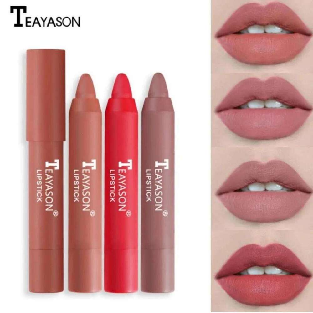 Matte velvet fade, does not stick to cup moisturizing pen nude earth red lipstick p Z260310