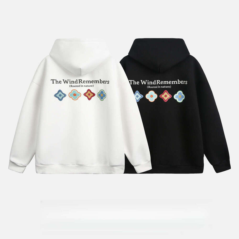 Petal Print American Style For Men, Autumn New Heavyweight Texture Trendy Brand Sports Hoodie Casual Jacket