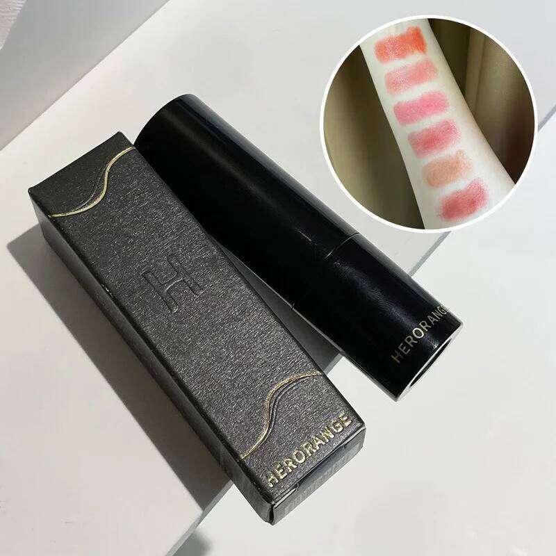 HERORANGE~ Low Saturation Light Lipstick Multi-purpose Stick Moisturizing White Natural Holding Mirror lipstick Z260310