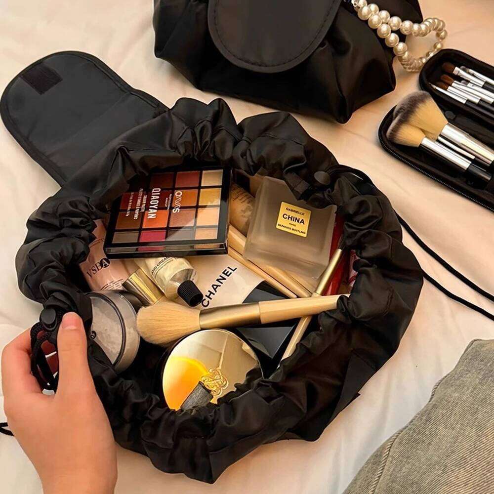 Women Drawstring Cosmetic Travel Storage Makeup Bag Organizer Female Make Up Pouch Portable Waterproof Toiletry Beauty Case XJ260310