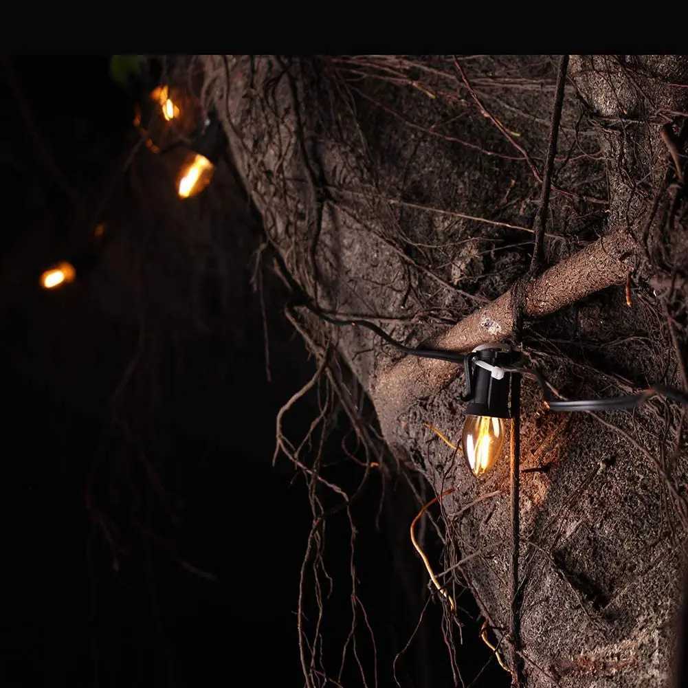 LED Night Light Bulbs C7 Chandelier E12 E14 Base Decorative Light Bulbs 05 Watts Party Small Candle mini Bulb 2200K Amber Glass H260310