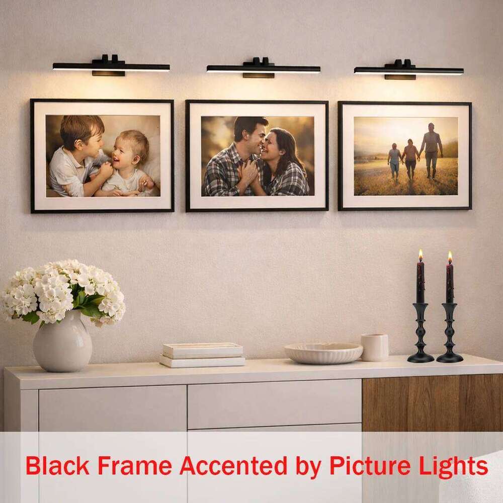 3pcs 11x14 Inch Aluminum Picture Frames with Mat 8x10 Photos, Black Wall Frame for Canvas Poster Artwork Home Decor H260310 - view 7