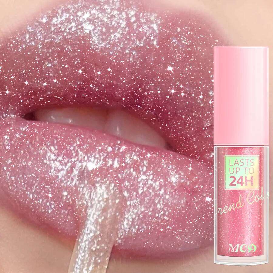 18 Colors Glitter 1pcs Glaze Long Lasting Gloss Waterproof Liquid Lipstick Makeup Oil Tint Moisturizing Lip Balm Z260310