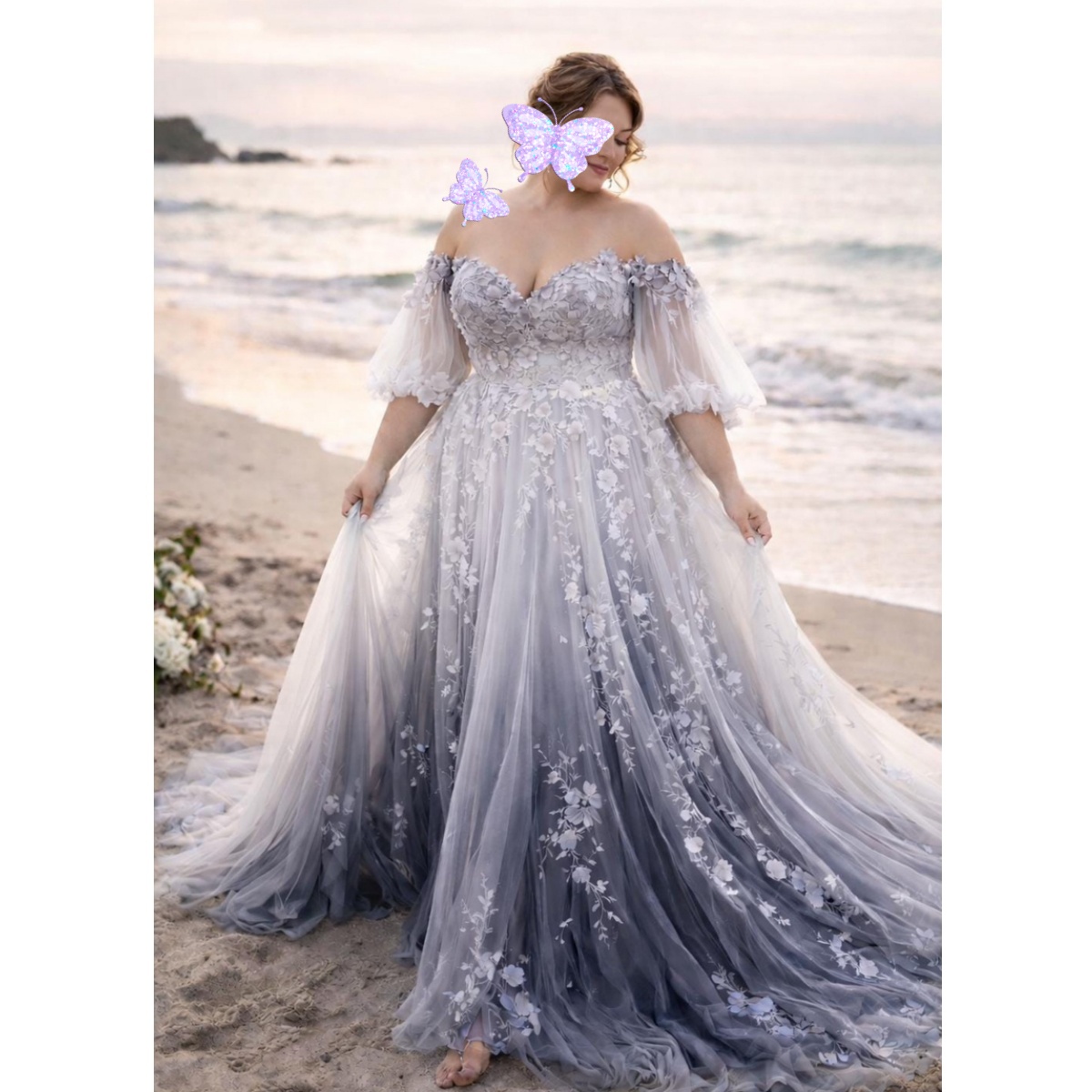 Princess Aso Ebi Wedding Dress Floral Puffy Ball Gown Lace Bridal Gowns Plus Size Vestidos De Noiva