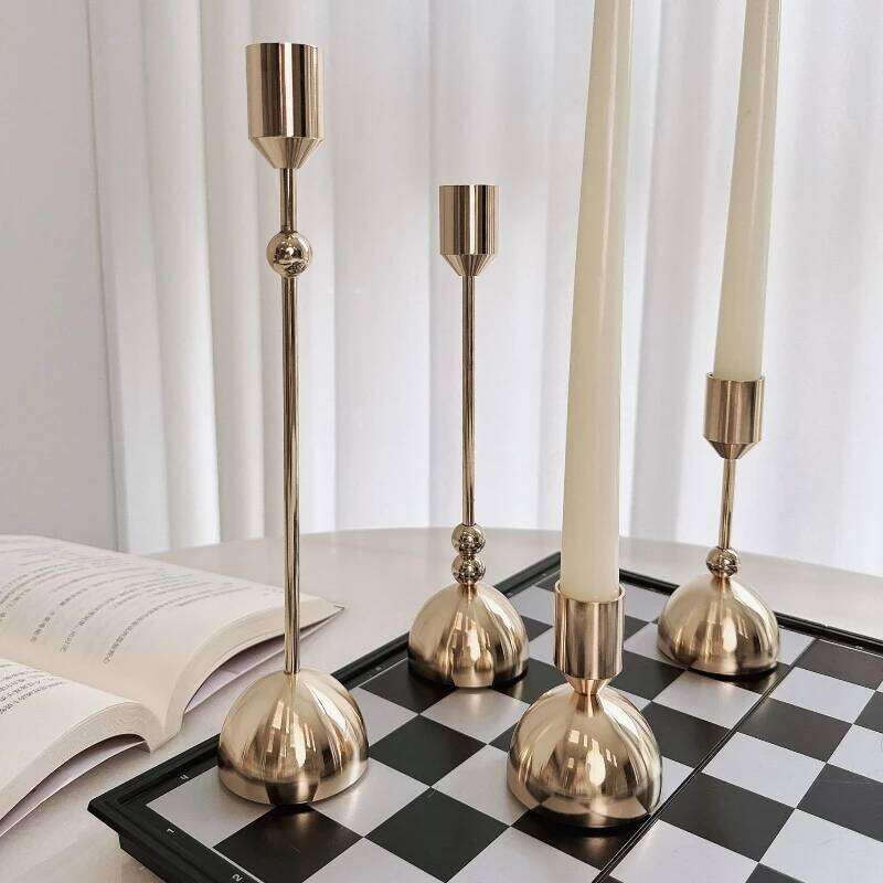 Aluminum Alloy Light Luxury and Simple Candlestick Holders Are Suitable for Romantic Candlelight Dinner Decorations At Home H260310