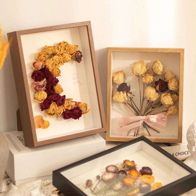 Shadow Box 3D Hollow 3cm 5cm Photo Frame Dried Flower Specimen Holder Handmade DIY Handwork Display Home Decoration H260310 - view 4