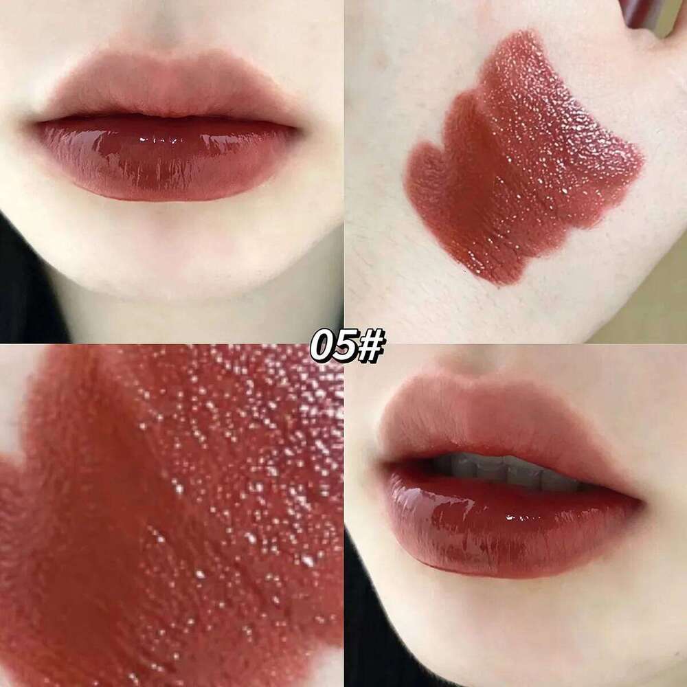 Silky Glossy Lipstick Gege Bear Pump Lips Moisture Water Bomb Comfortable Ultra Sheen Non-Stick Cup Lip Balm Z260310