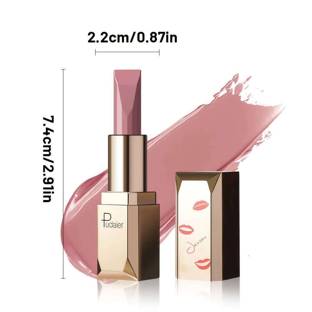 Matte velvet matte lipstick - smooth and light. High pigment, long-term wear, non-drying formula. Long-lasting stain resistance, Z260310