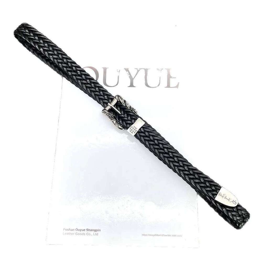 Fashion Erd Cross Melancholic Second-generation Design High Quality Braided Punk Belt for Men Women H260310