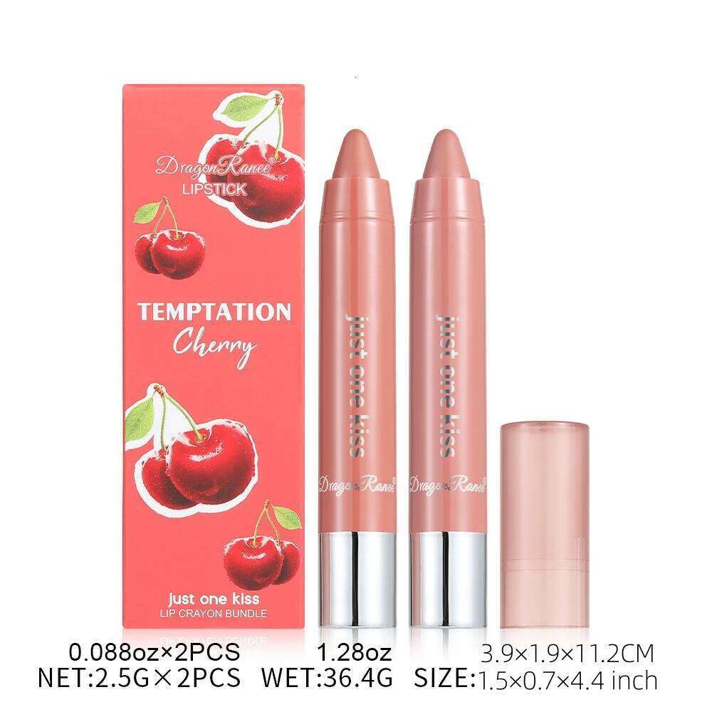 Two Set, Water-Glossy Mirror, Light-Lasting, Moisturizing, Non-Removing Makeup, Long-Lasting Makeup Effect Lipstick Set Z260310