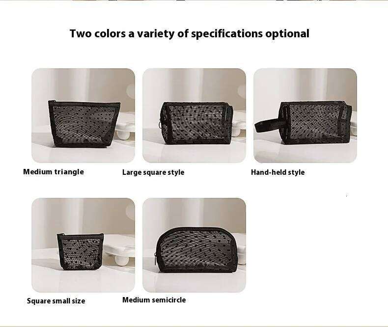 Heart Transparent Mesh Makeup Bag Multifunction Portable Women Cosmetic Storage Pouch Ladies Toiletry Lipstick Organizer Bags XJ260310