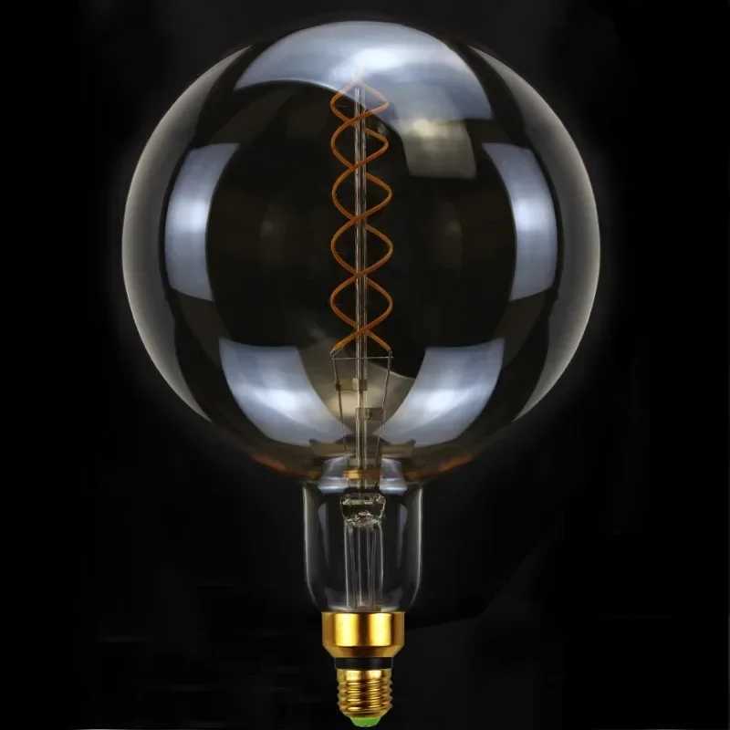 Large Size Bulb Big Decorative Led Bulb 200mm Diameter Edison Bulb E27 G200 6W 220V Super Warm Home Decoration H260310