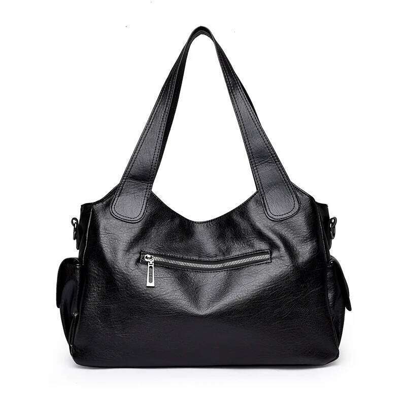 Pu shoulder bag fashionable temperament zipper opening design daily commuter handbag XJ260310