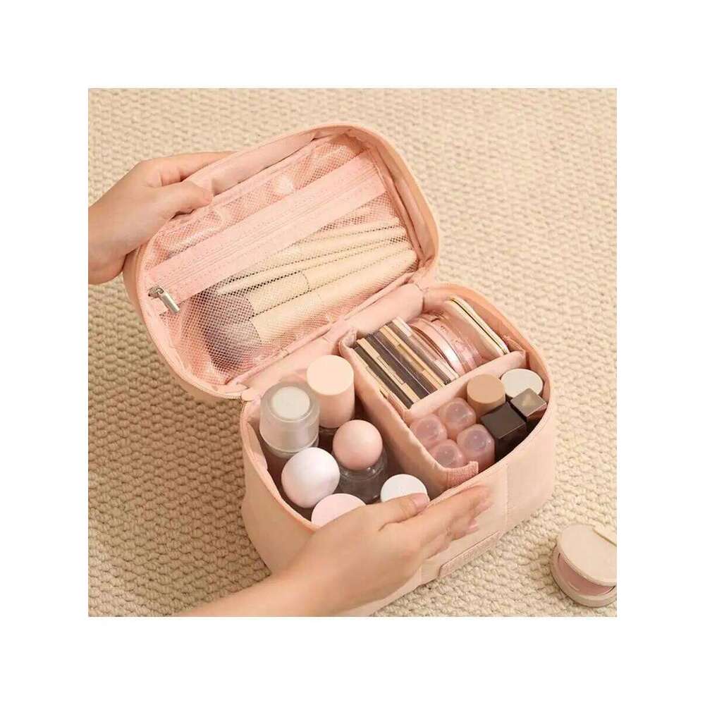 New zipper handbag makeup pouch daily large capacity cosmetics portable hand-held storage bag XJ260310