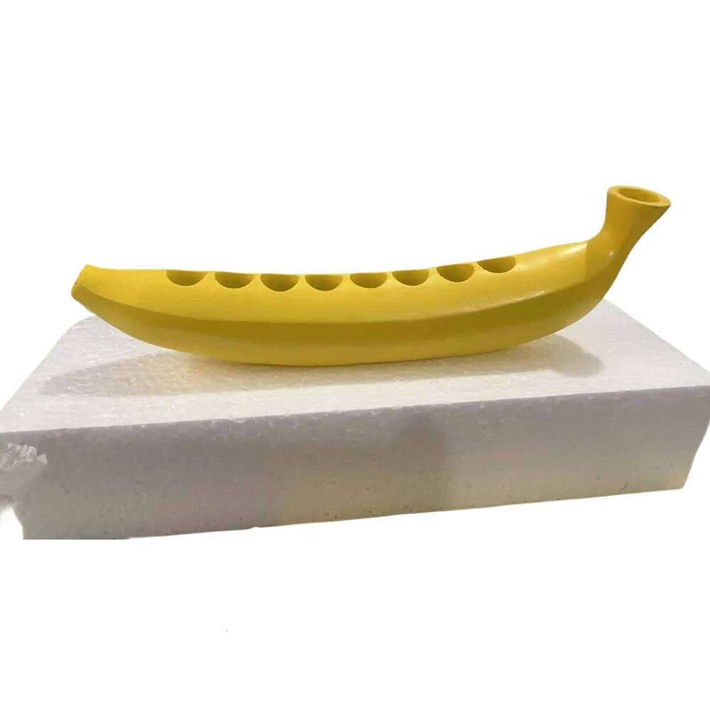 Shape Menorah Tabletop Candlestick Decor Resin Novelty Banana Hanukkah Chanukah Holder Holiday 9 Candle Can Hold H260310