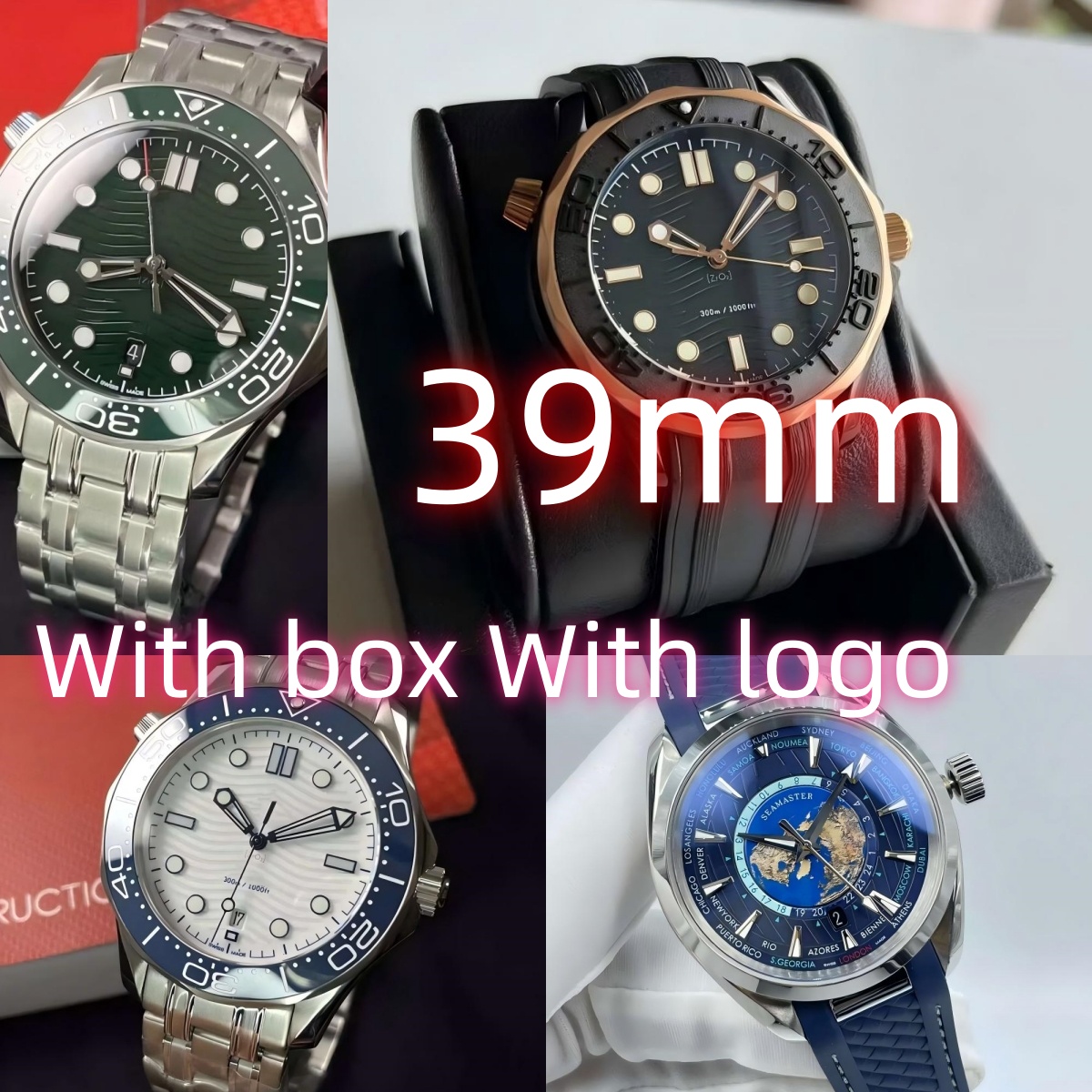 super clone watch mens watch automatic watch Luxury watch Stainless Steel Rubber factory watch designer men watch Couple watches Designer watches Montre with box