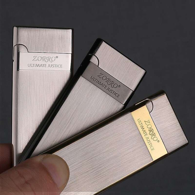 Zorro Z636 Pure Copper Ultra-Thin Direct Ignition Men's Original Flint Compact Mini Windproof Lighter