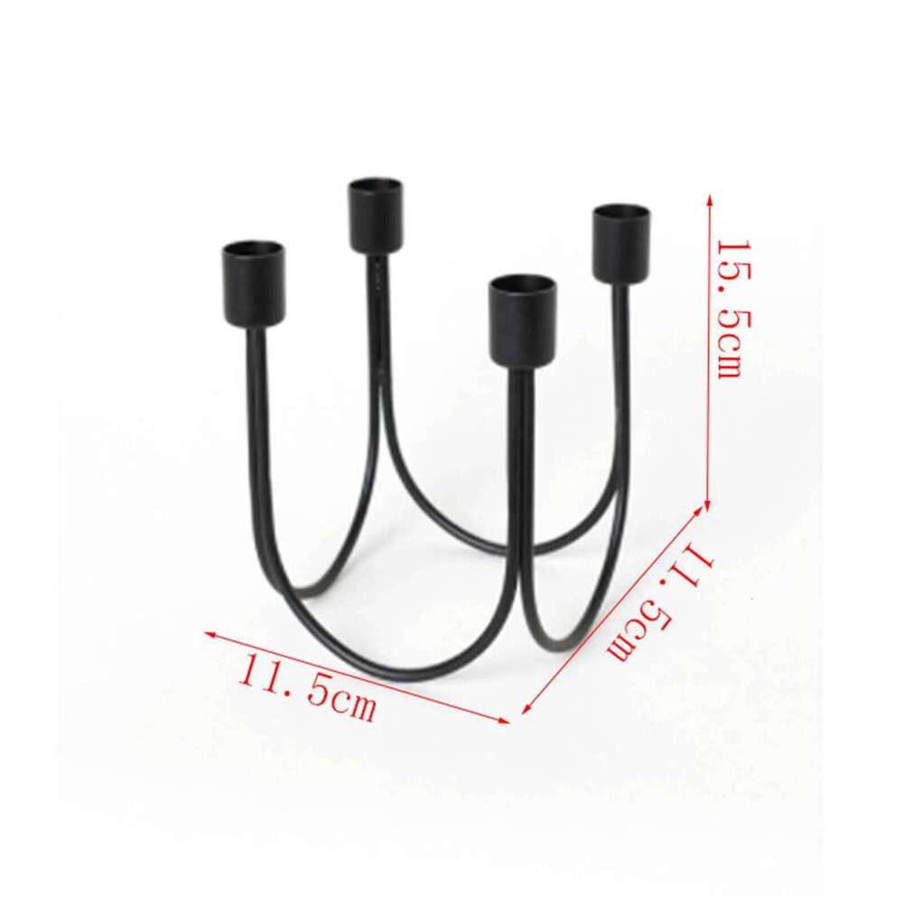 Metal Candlestick Candelabras Candleholder Farmhouse Fireplace Centerpiece New Year Taper Candle Holders for Dinner Table H260310