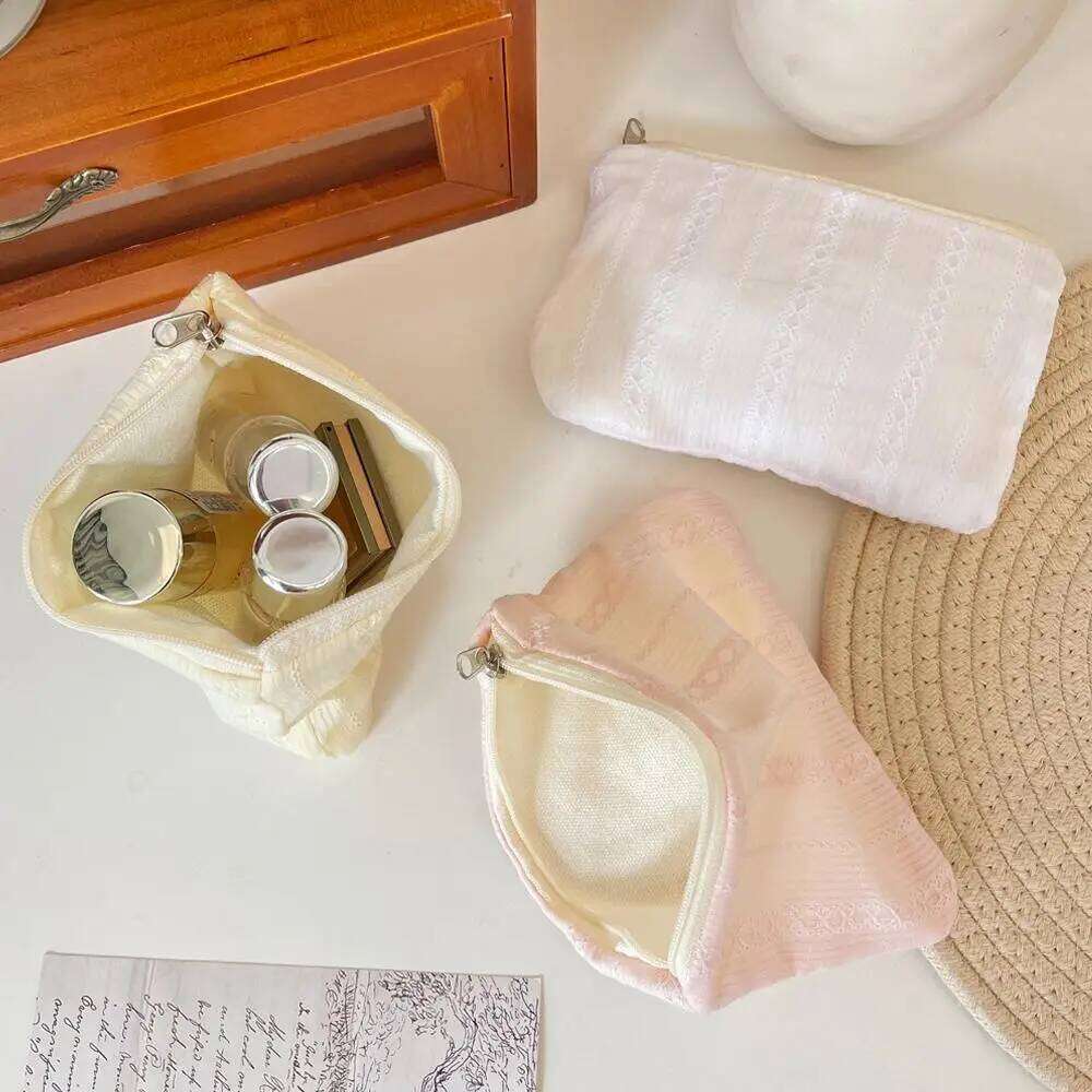 Kawaii Mini Travel Cosmetic Makeup Lipstick Pouch Earphone Data Cable Purse Sanitary Napkins Storage Bag XJ260310