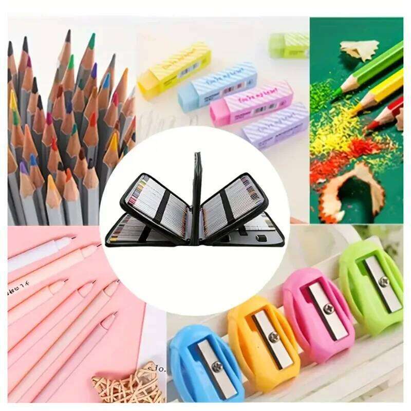 Vibrant Floral Case 200/250/300 Hole Design, Durable Fabric Storage Bag, Suitable for Pencils, Markers, Scissors - Office Dragonfly 26Y0310