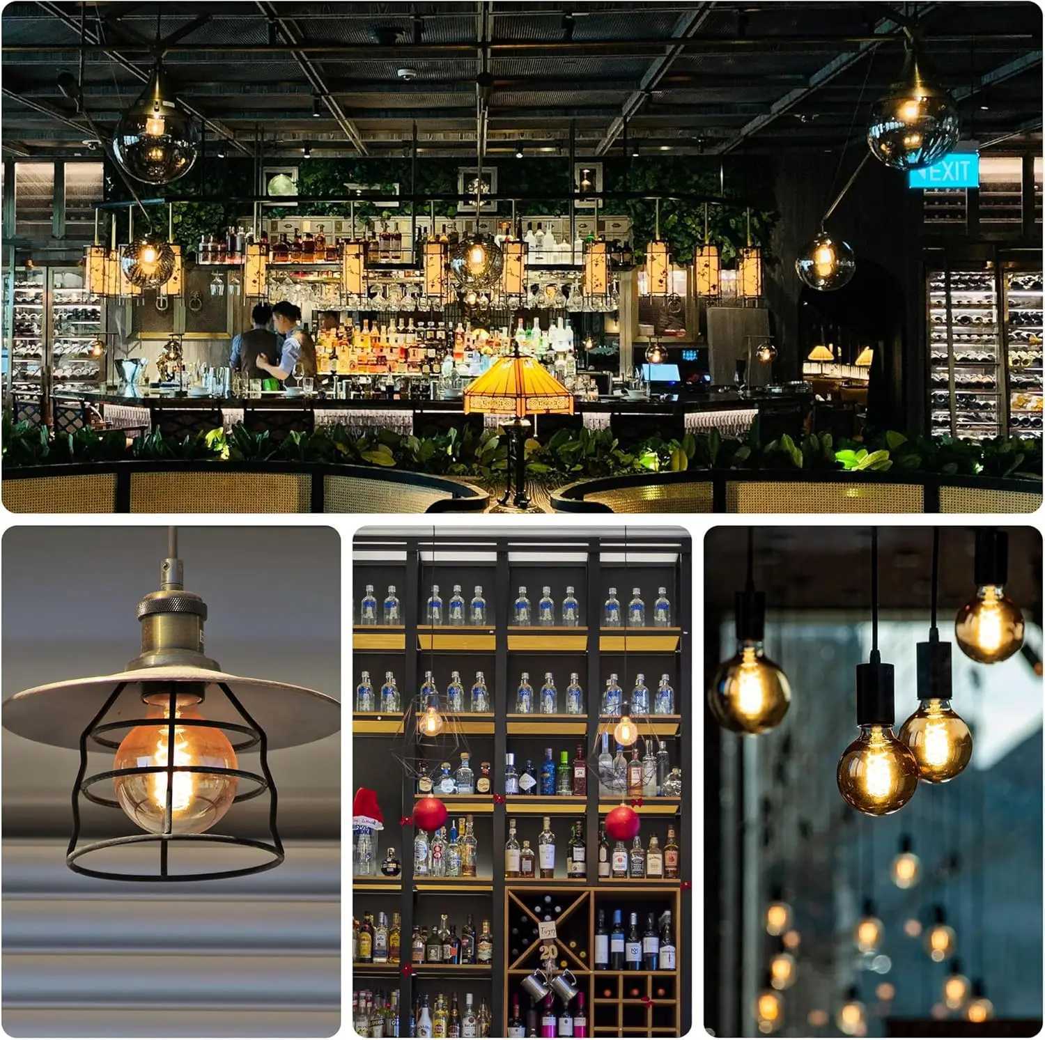 Edison Bulb E27 Warm light 40W 220V Home For Decor Lighting Retro Light Bulb Tungsten Silk Light Bar Window Decoration H2603101