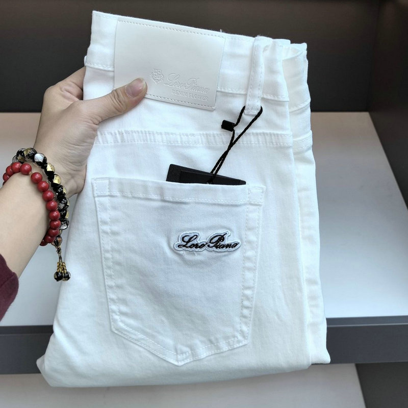 Men's Jeans Spring Summer Thin Men Slim Fit European American High-end Brand Small Straight Pants Q9747-98