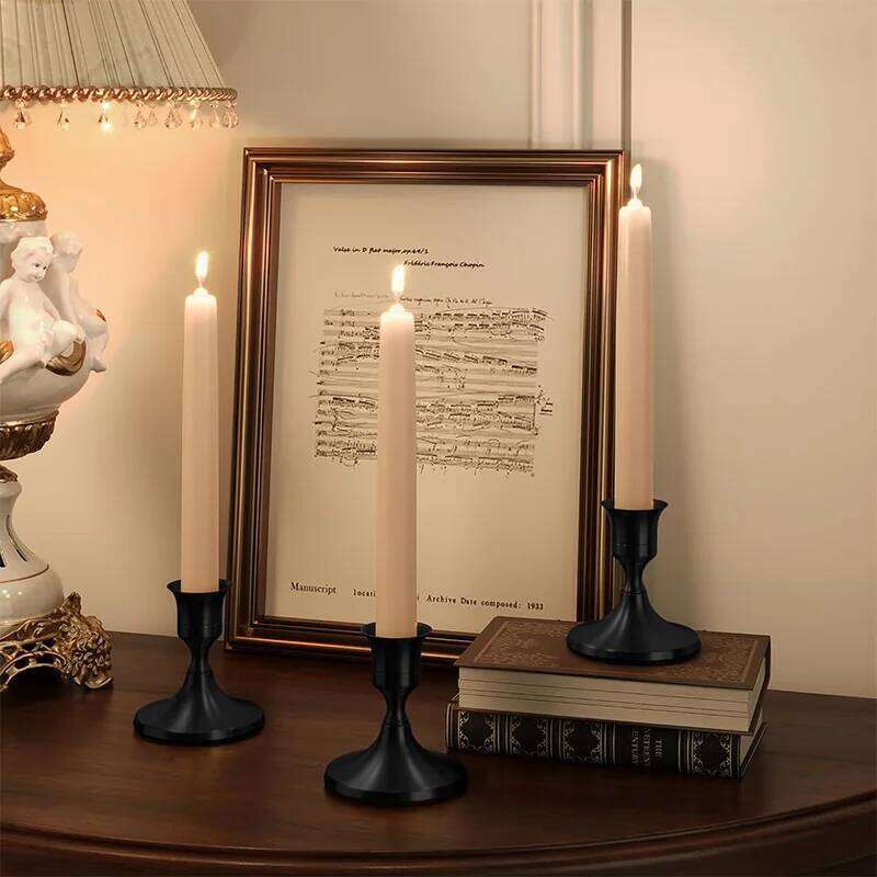 Metal Holder - Tapered Holder, Christmas Valentine's Day Decor, Small Candle Stand & Wedding Decor H260310