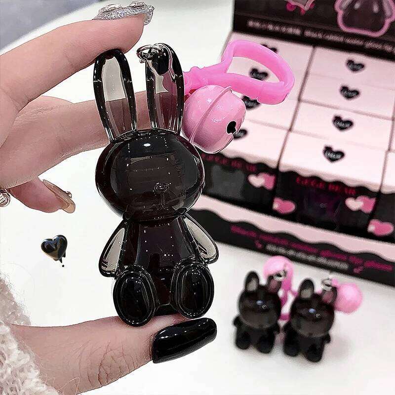 Gege bear Black Little Rabbit Water Light Lip Glaze Moisturizing Mirror Toothed Lips Autumn/Winter Z260310