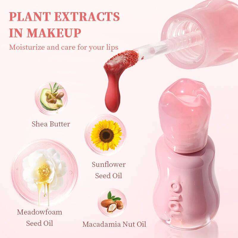 Waterproof Water Lip Gloss - Moisturizing & Hydrating Shine, Lasting Nourishing Liquid Lipstick With Seed Oils, Smooth Texture Z260310