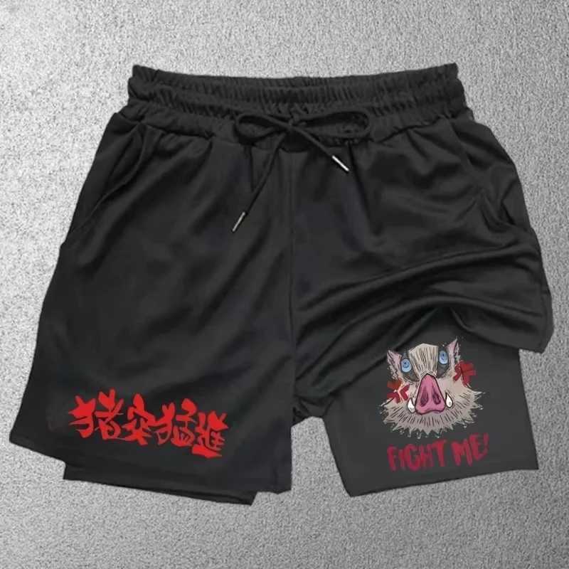 New Sports Shorts 2 in 1 Male Breathable and Informal Sportswear Double Layer Running M-3XL Basketball Shorts Gym Shorts N260310