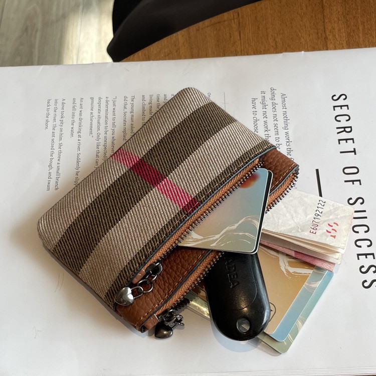 Free Shipping 2026 Hot Multi functional Card Bag Leisure Fashion Designer Handbag Trendy Classic Grid Coin Purses for Women