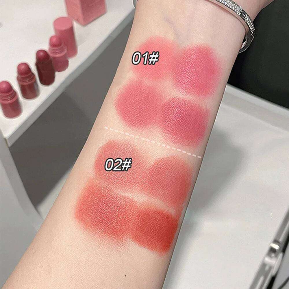 Gege Bear 4 in 1 Velvet Matte Crayon Lipstick Super Stay Makeup Pink Red Long Wear Waterpoof Non-Stick Cup Tiny Lip Stick Z260310