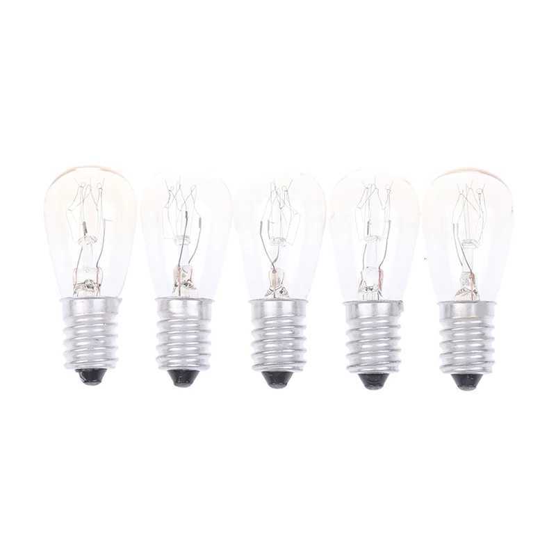 5 Pcs E14 Salt Lamp Globe Bulb 10/15/20/25W 220V-230V Incandescent Bulbs Refrigerator Oven Light Bulbs Replacement Bulbs H260310