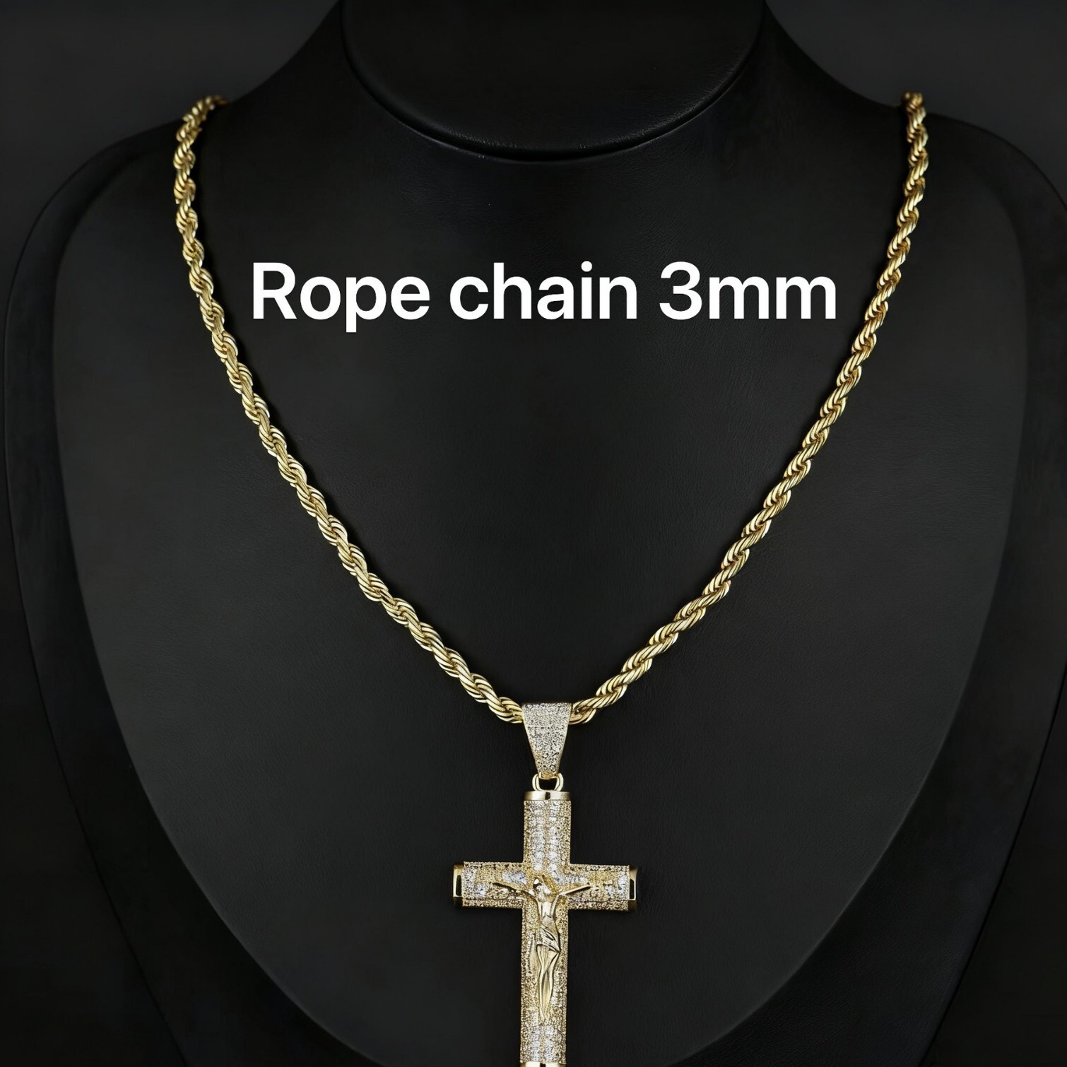 2026 New Designer Luxury Brand Large Cross Pendant Full Diamond Zircon Buckle Electroplated Gold Cuban Chain Fashion Hip Hop Necklace Free Shipping Wh