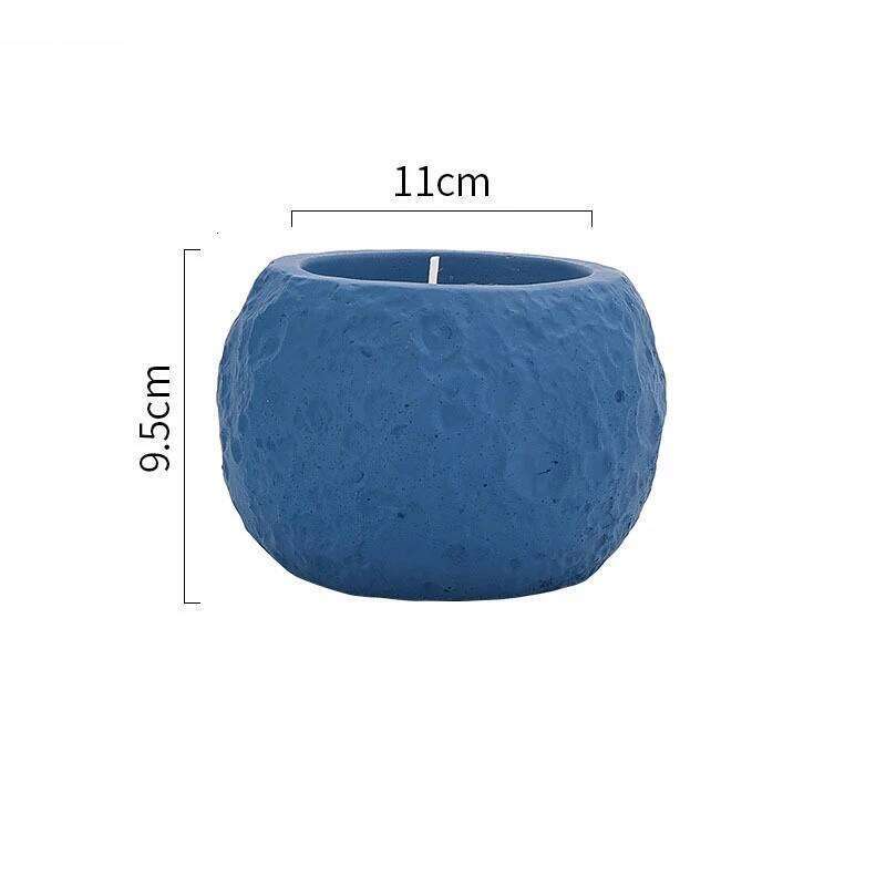 Cement Candle Holder Desktop Irregular Solid Color Aromatherapy Cup Living Room Household Container H260310