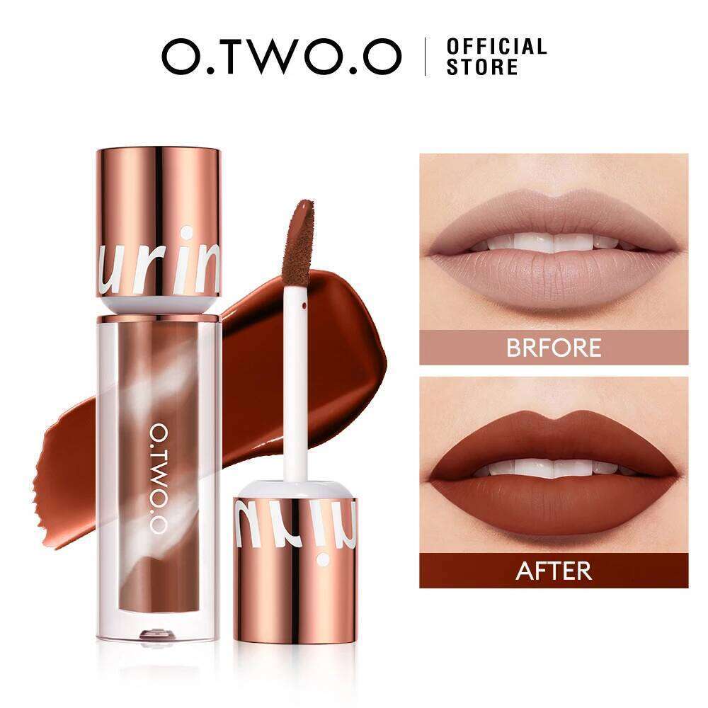 O.TWO.O Lipstick Gloss Waterproof Velvet Non-stick Cup Ultra Stay Matte Long Lasting Color-locking Liquid Lip Stick Makeup Z260310