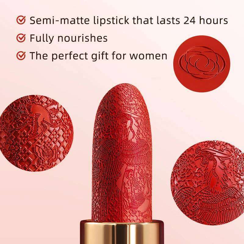 CATKIN Summer Palace Semi-Matte Lipstick Long Lasting for 24HLightweight Soft and Ultra Hydrating Lipsticks Z260310
