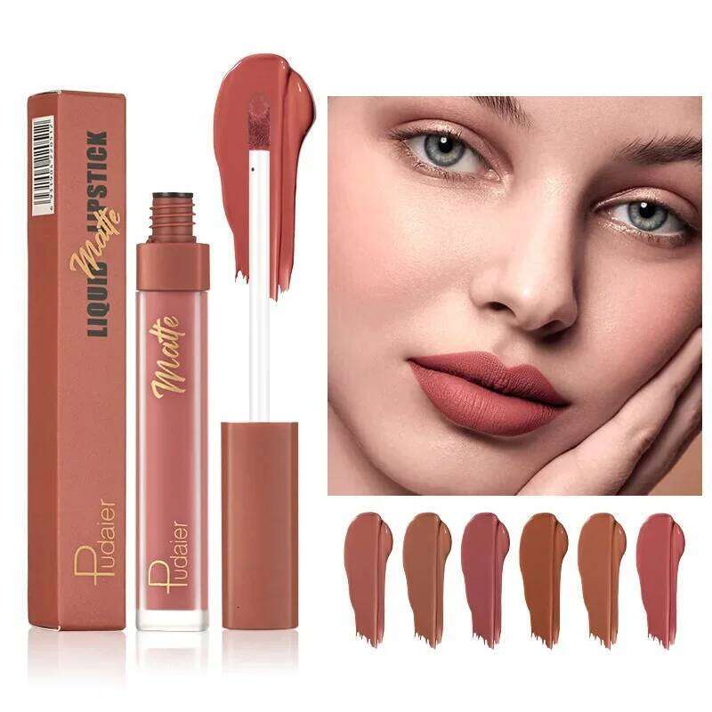 High Quality NEW 24 Hour Matte Lipstick Velvet Mist Clay Not Dry Cream Makeup 12 Color Nude Lip Stick Waterpoof Cosmetic Z260310