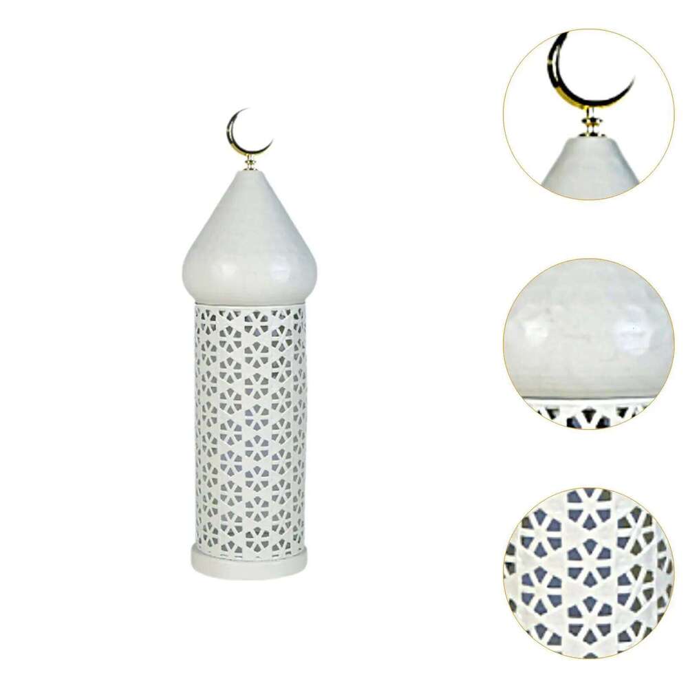 Decorative Candle Holder Ramadan Decoration Metal for Living Room Shelf Desk H260310