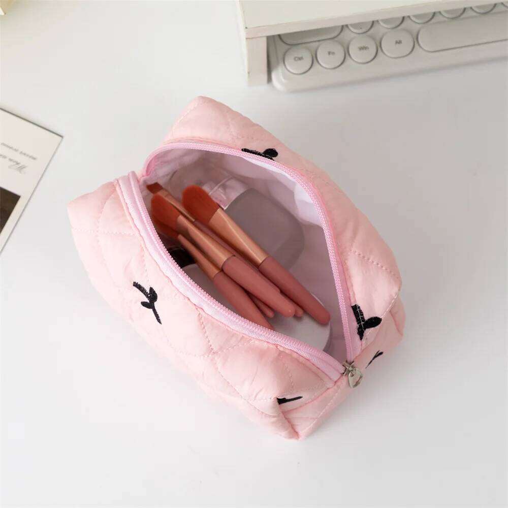 Ladies' Bow for Women Embroidered Bowknot Travel Cosmetic Bags Large Capacity Handheld Makeup Toiletry Storage Bag XJ260310
