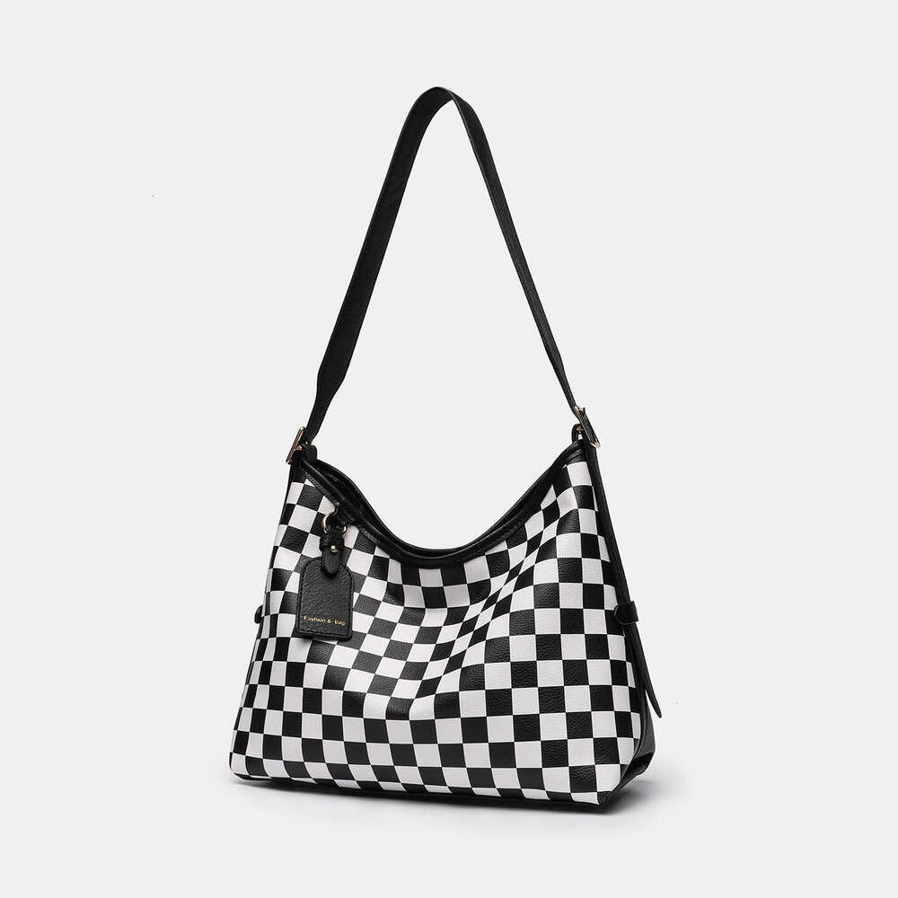 New printed tote large-capacity shoulder underarm bag, autumn and winter high-end commuter bag for women