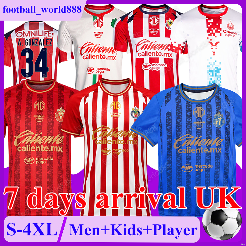 5XL 4XL Chivas 26 27 Soccer Jerseys 4th A.GONZALEZ ALVARADO 2026 football shirts B.GONZALEZ ALVAREZ football kits D.AGUIRRE LEDEZMA GOVEA RANGEL Men Kids Kits Socks Set