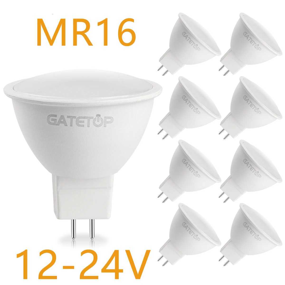 4-20PC LED GU53 spotlight low voltage AC/DC 12V-24V no flickering warm white light 3W 5W 6W 7W can replace 50W 25W halogen lamp H260310