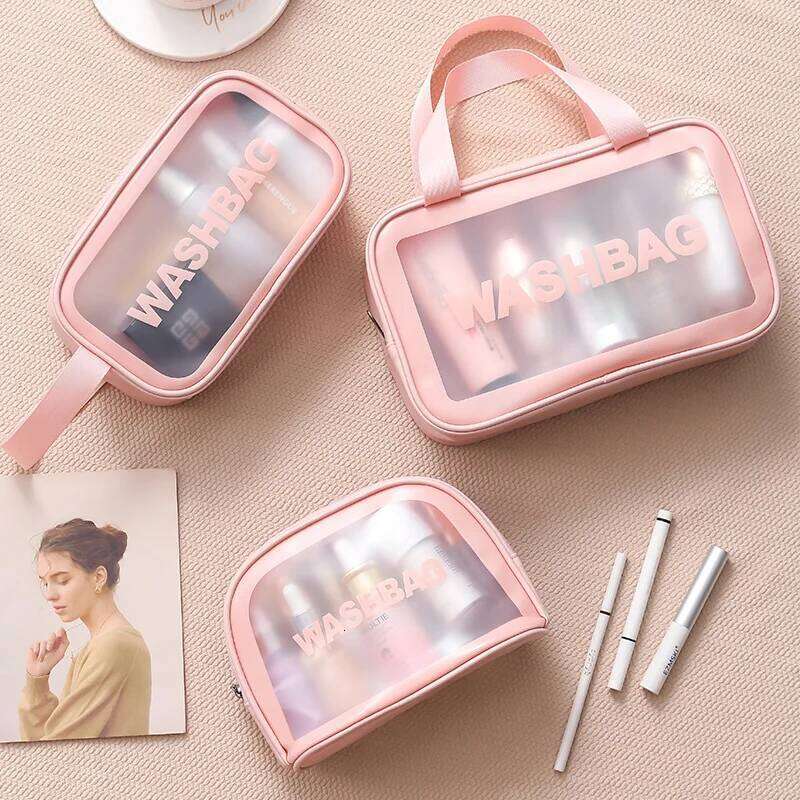 Toiletrys Organizer Cosmetic Bags Girl Outdoor Travel Makeup Bag Transparent Woman Personal Hygiene Waterproof Tote Beauty Case XJ260310