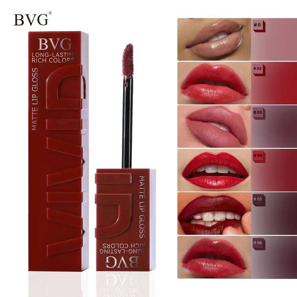 High-End Multi-Color Matte Lip Gloss Long-Lasting Non-Greasy Lipstick Rich Warm Colors Fading Liquid Makeup Z260310
