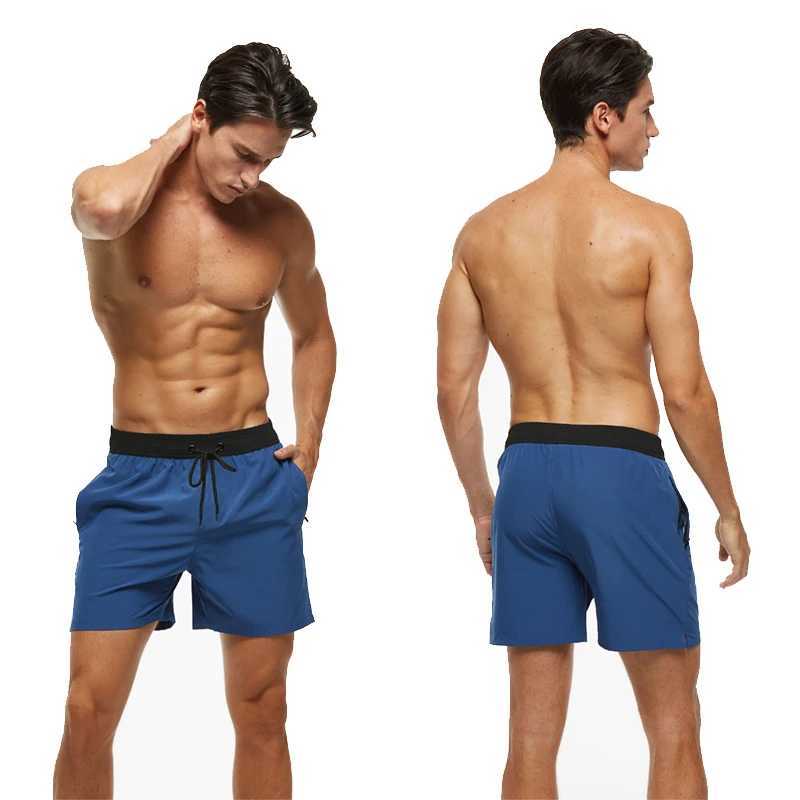 Escatch Brand Summer Swimming Shorts Men Fashion Sport Breathable Elastic Waist Mesh Liner With Pocket Bermudas Masculina Shorts N260310