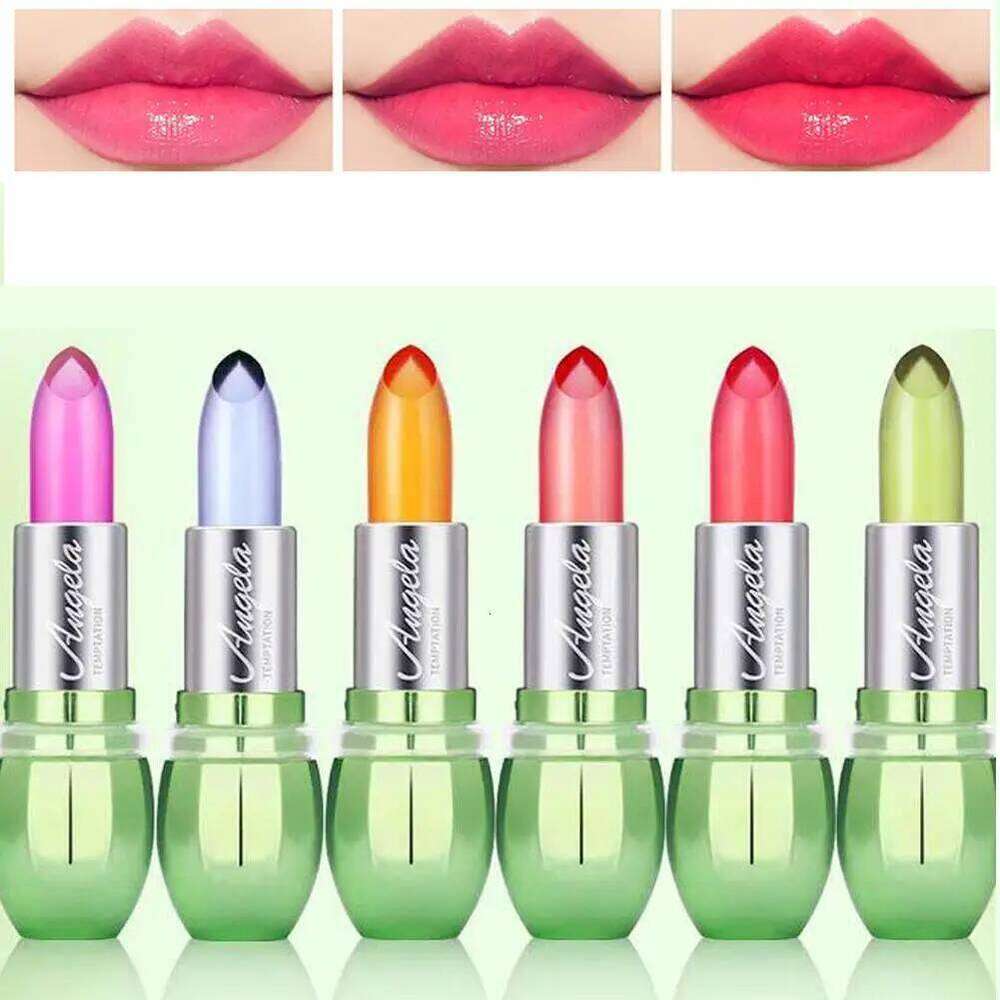 Moisturizing Aloe Vera Jelly Changing Lipstick Lasting Nutritious Balm Gentle Magic Temperature Color Change Lip Gloss Z260310
