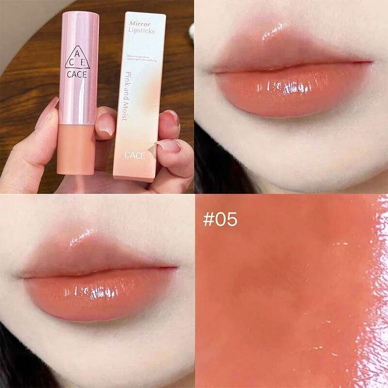 CACE 5 Colors Hydrating Stain Long Lasting Moisturzing Mirror Glass Lipstick Makeup Lip Tint Korean Cosmetic Z260310