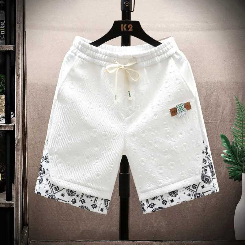 Top selling mens high-quality trendy printed shorts for spring and summer 2025 five quarter shorts casual shorts N260310